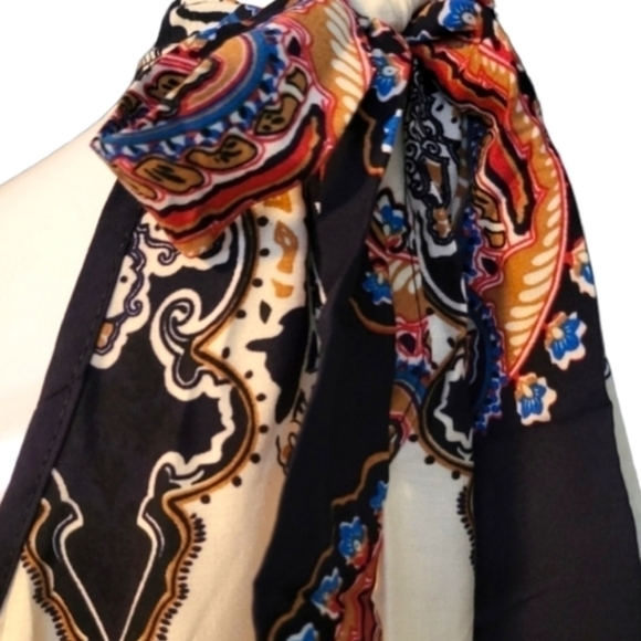 🟢$18 Boho Halter Neck dress L NWT - Picture 3 of 6